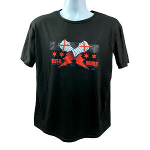 CM Punk Best in the World AEW WWE TNA Black shirt Large